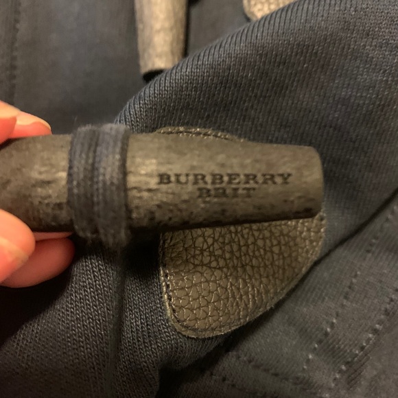 Burberry Zippered Hood Pea Coat - Navy - Picture 9 of 10